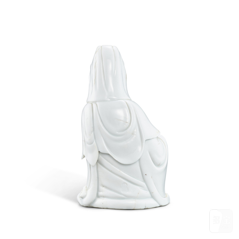 A blanc-de-Chine figure of Guanyin, Qing dynasty, 17th - 18th century | 清十七至十八世紀 德化白瓷觀音像 - 图3